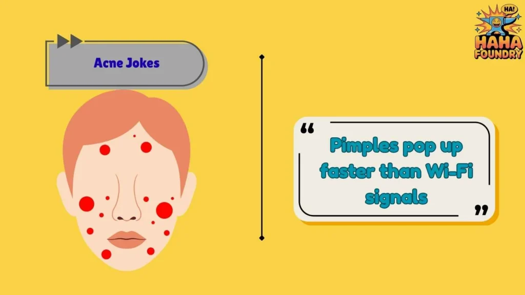 Funny Acne One-Liners