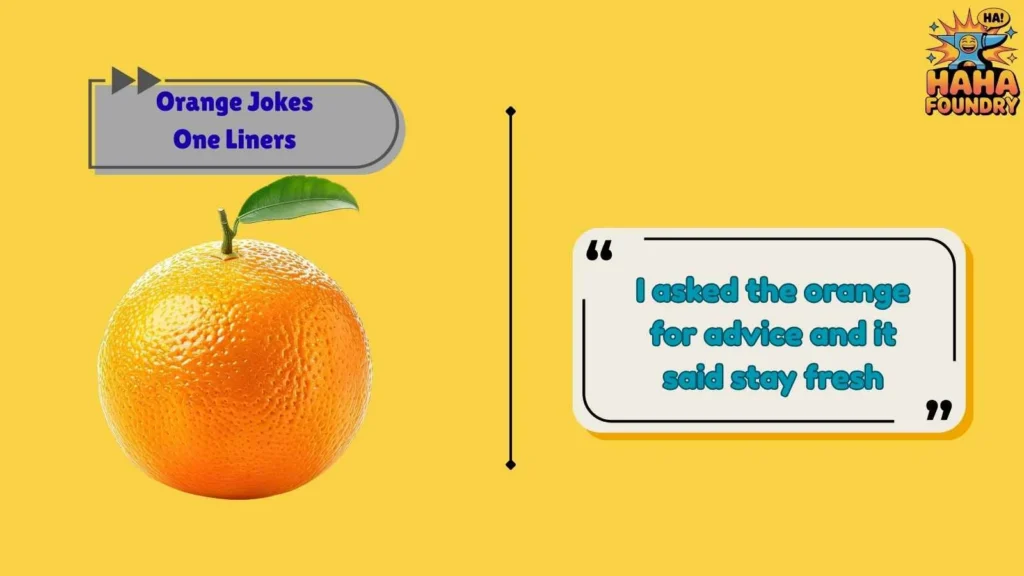 Sweet and Silly Orange One Liners That Always Work