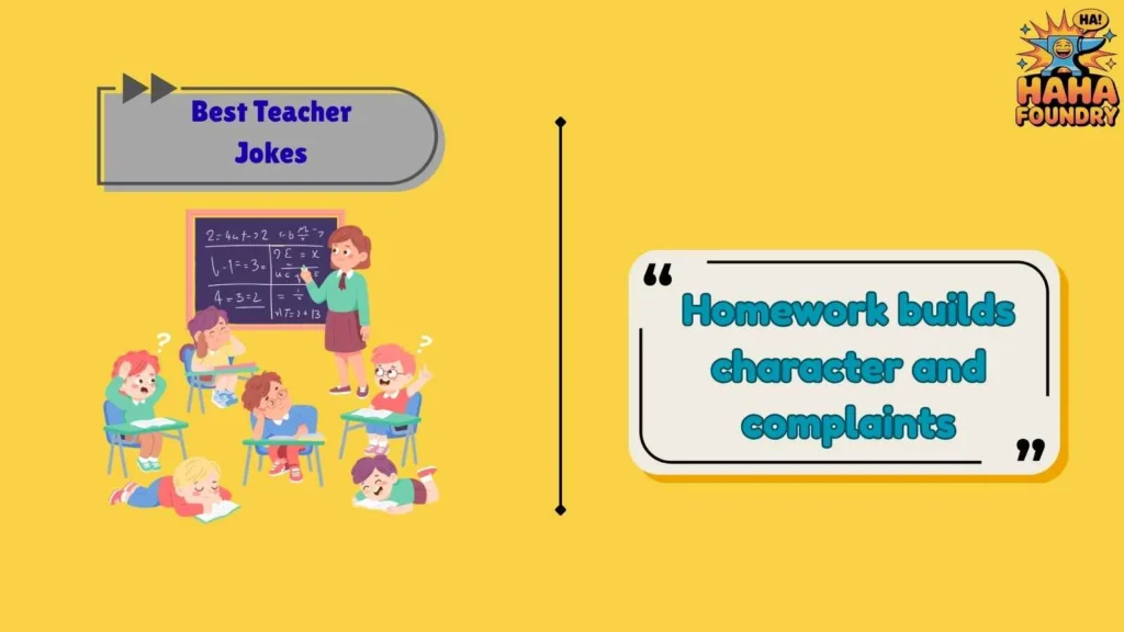 Witty Teacher Jokes About Homework