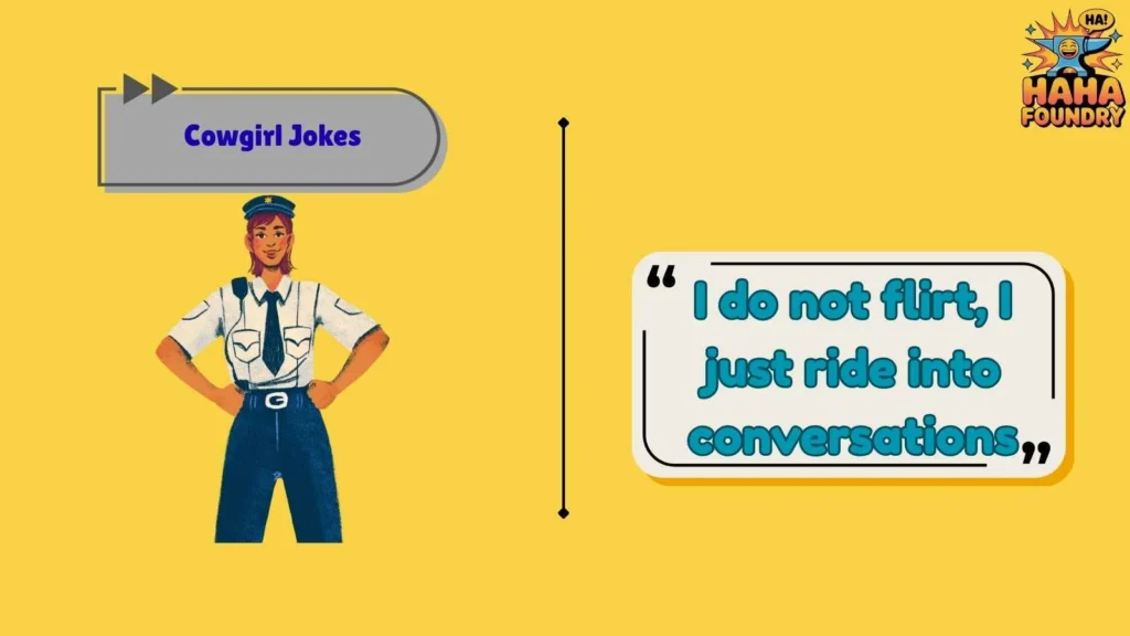 Flirty Cowgirl Jokes With Attitude
