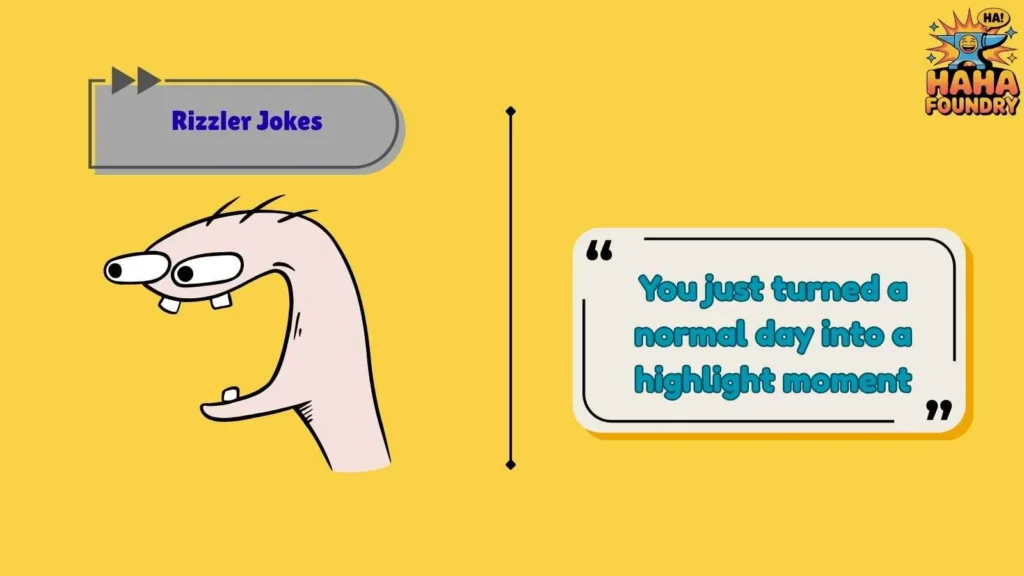 Playful Rizzler Jokes With Energy