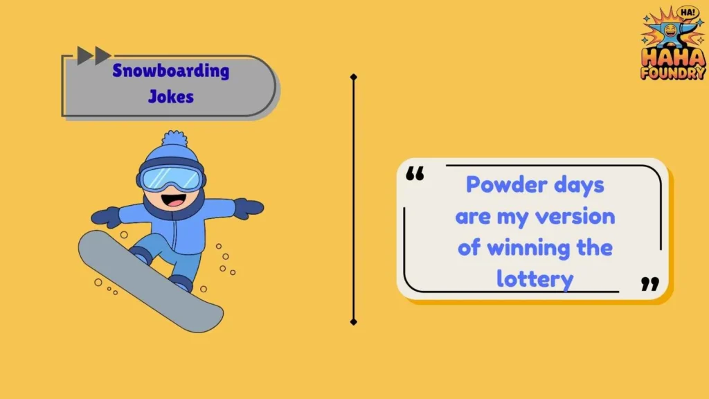 Powder Day Snowboarding Humor